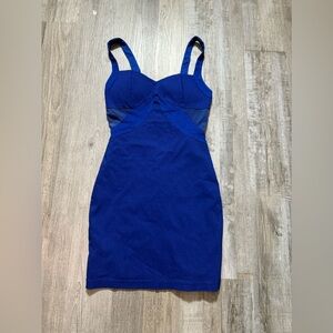 Elegant Blue Sleeveless Dress